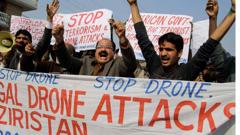 مقتل 4 بينهم "أمير عربي" للجماعة المسلحة في غارة بوزيرستان وباكستان تحتج