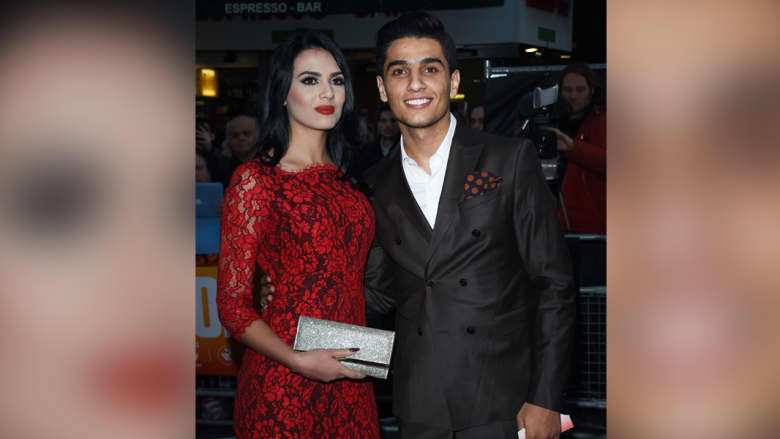 محمد عساف وخطيبته لينا قيشاوي في مهرجان لندن السينمائي