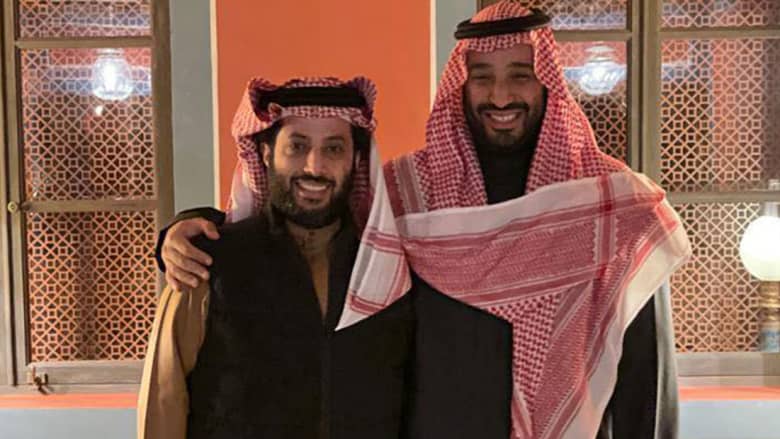 تركي آل الشيخ مع ولي العهد السعودي، محمد بن سلمان 