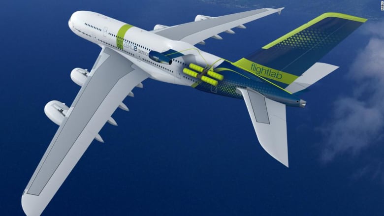 إيرباص تختبر محرك يعمل بوقود الهيدروجين على طائرة A380