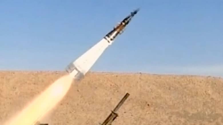 فيديو لعملية اختبار صواريخ جديدة بإيران