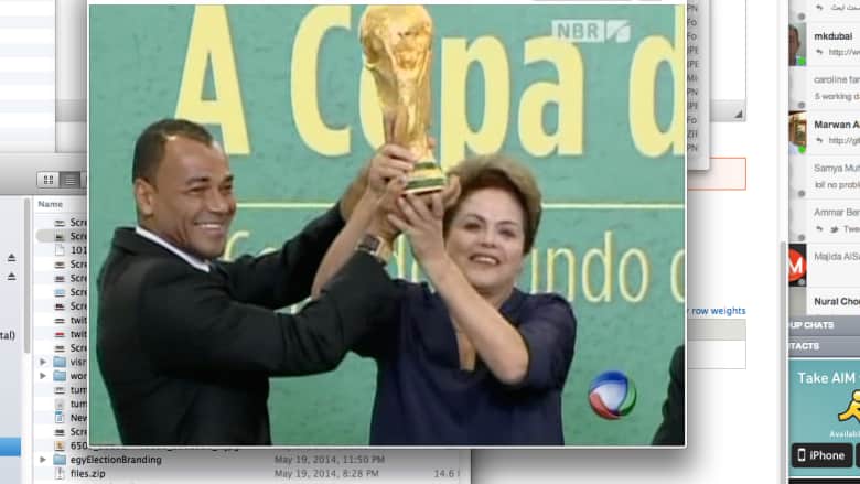 العد التنازلي بدأ وهذا كأس العالم بيد رئيسة البرازيل