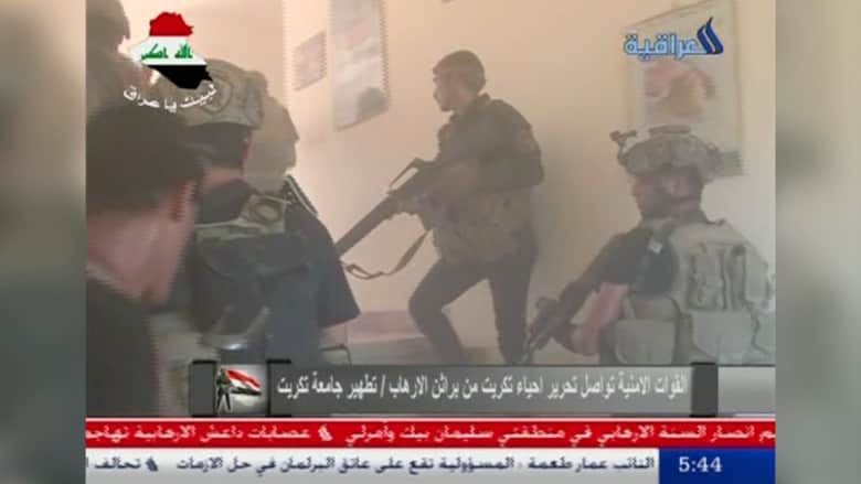 الجيش العراقي يمشط جامعة تكريت