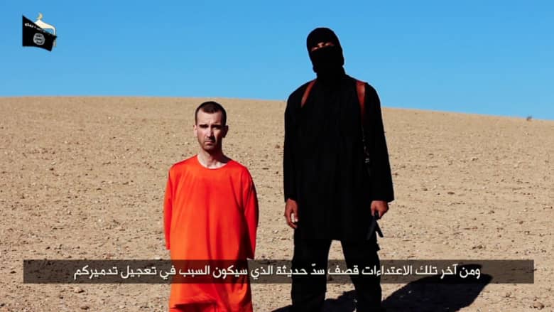 فيديو قطع داعش لرأس ديفيد هينز وتهديد بقتل آخر