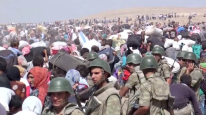 45 ألف لاجيء من أكراد سوريا يعبرون إلى تركيا