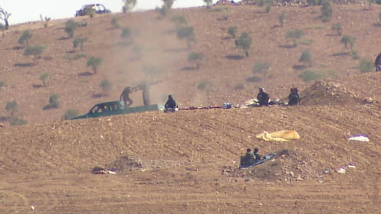 بالفيديو.. مشاهد من المعارك بين مقاتلين أكراد ومسلحي داعش قرب "عين العرب"
