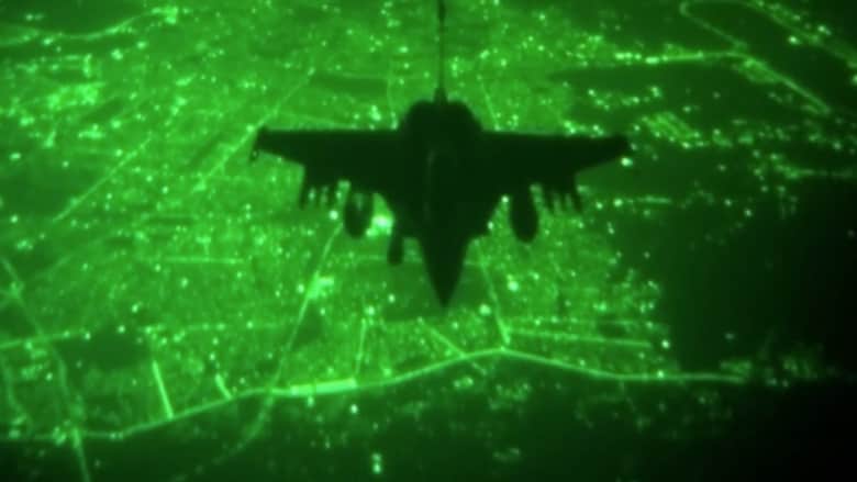 بالفيديو.. عمليات جوية ليلية ضد مواقع "داعش" بأجواء العراق