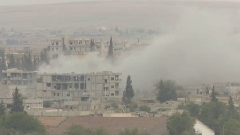 بالفيديو.. معارك طاحنة في كوباني بكاميرا CNN