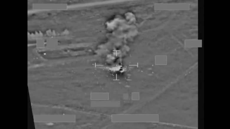 بالفيديو.. هجوم جوي بريطاني على مركبة اتصالات تنظيم "داعش"