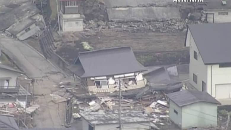 بالفيديو.. كيف يبدو الدمار الذي خلفه زلزال اليابان من الجو؟ 