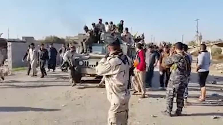 بالفيديو.. الجيش العراقي  يدخل الضلوعية بعد تخليصها من داعش