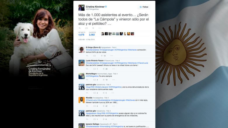 تغريدة لرئيسة الأرجنتين عن اللغة الصينية تثير ضجة 