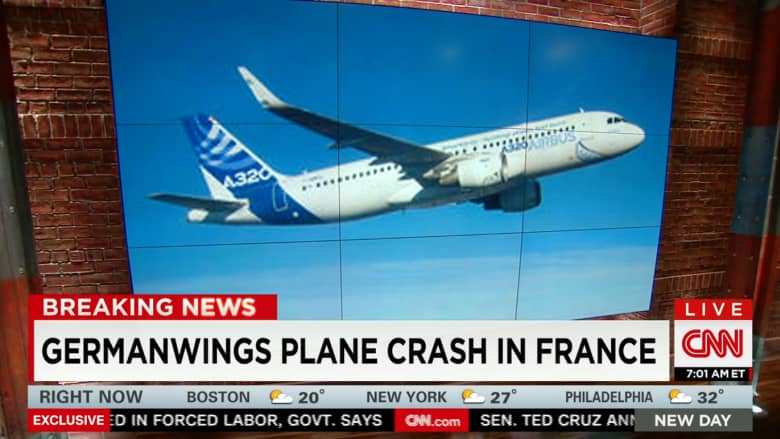 شاهد: سقوط طائرة ألمانية في فرنسا وتقارير عن اتصالات استغاثة من قمرة القيادة