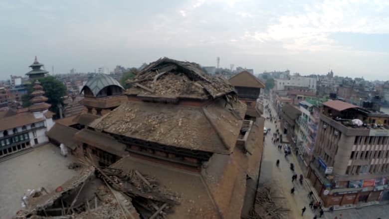 شاهد: كاميرا طائرة مسيّرة تكشف هول الدمار في كاتماندو