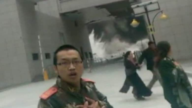 شاهد.. فيديو مرعب صوره أحد الناجين من زلزال التيبت