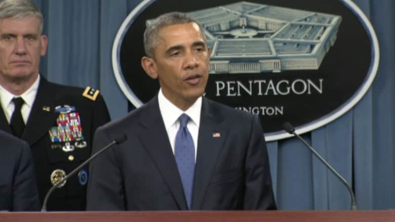 أوباما يراجع في البنتاغون استراتيجية حرب "داعش": نستهدف "قلب" التنظيم