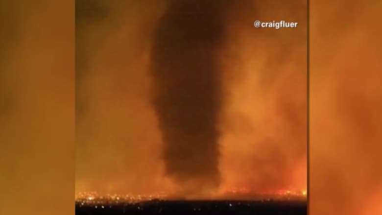 بالفيديو.. لحظة هبوب دوامة من النار في ولاية أيداهو