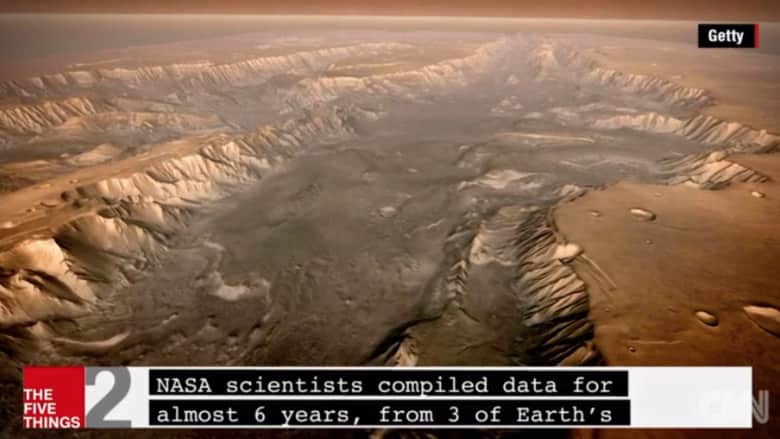 بالفيديو.. محيط تاريخي ضخم على سطح المريخ