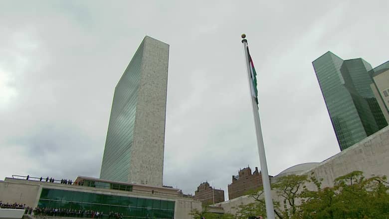 بالفيديو.. لحظة رفع العلم الفلسطيني في مقر الأمم المتحدة