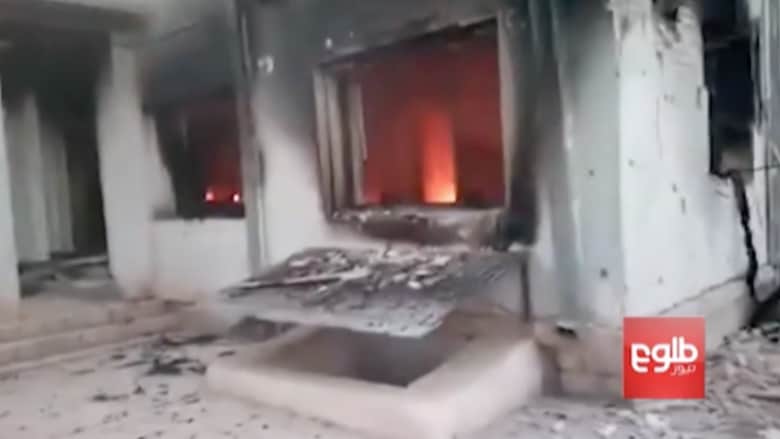 بالفيديو.. مشاهد أولية من قصف أمريكي "بالخطأ" على مستشفى بأفغانستان