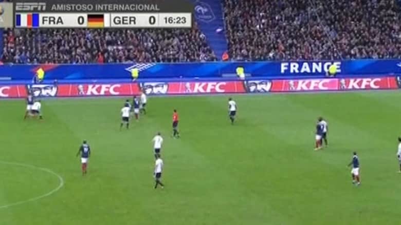 بالفيديو.. أصوات الانفجارات خارج الملعب خلال مباراة فرنسا وألمانيا