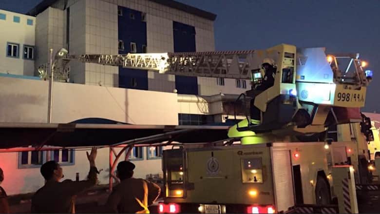 الصور الأولى لحريق مستشفى في جازان جنوب غربي السعودية