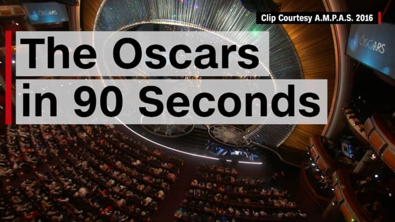 شاهد حفل جوائز الأوسكار 2016 في تسعين ثانية