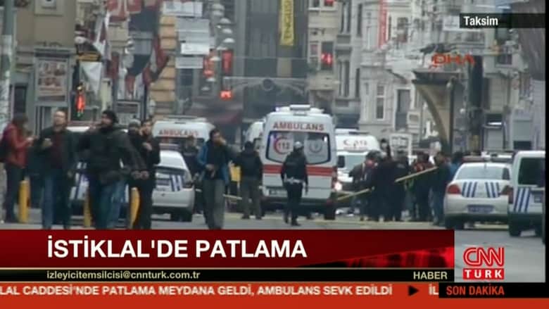 بالفيديو: المشاهد الأولية بعد انفجار وقع في مدينة اسطنبول