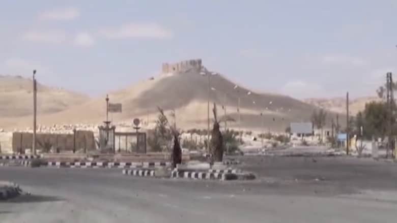 النظام السوري ينشر فيديو لمناطق بتدمر كانت تحت سيطرة داعش