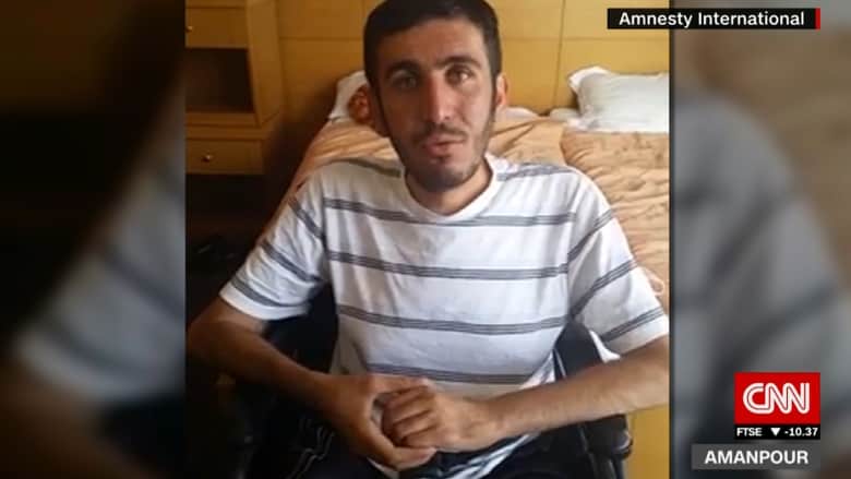 سوري مقعد استغنى عن كرسيه المتحرك ليتمكن من النجاة