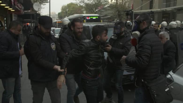 مواجهات بين الشرطة التركية ومتظاهرين أكراد في إسطنبول 