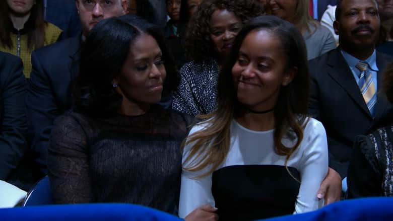 خلال خطاب أوباما لابنتيه.. أين اختفت ابنته الثانية؟ 