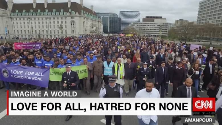 رسالة سلام من جماعة إسلامية تضامنا مع ضحايا لندن