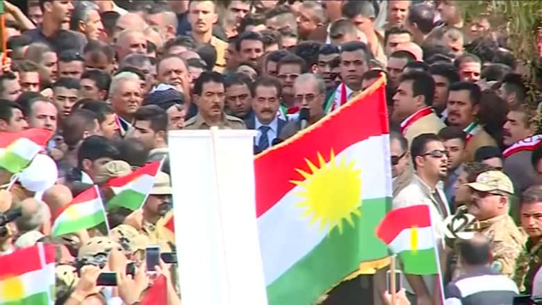 شاهد.. مظاهرات مؤيدة لاستفتاء كردستان