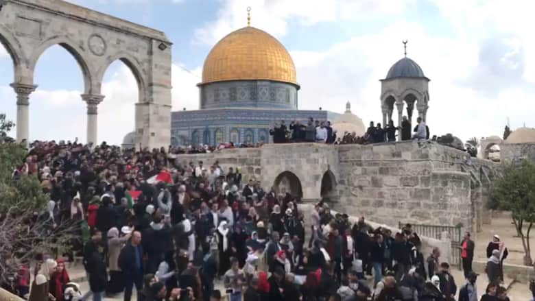 شاهد.. مظاهرات في القدس ضد قرار ترامب