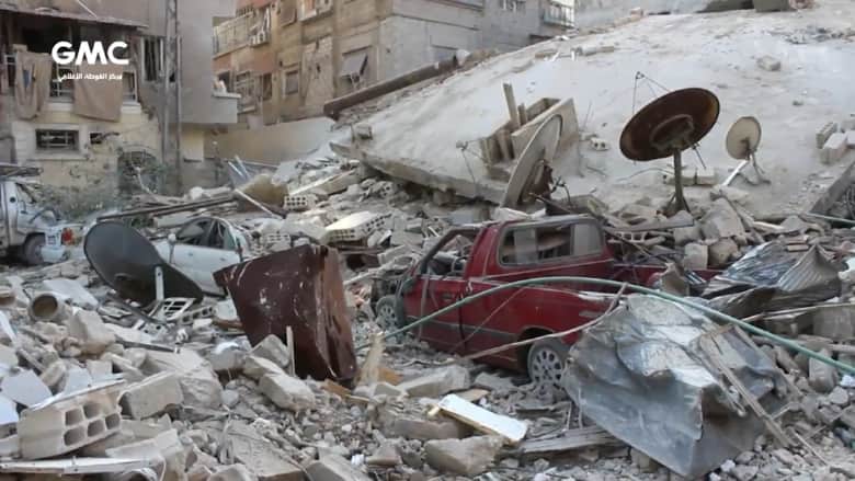 منهم 10 أطفال و10 نساء.. مقتل 47 شخصاً في الغوطة الشرقية بغارات النظام السوري 