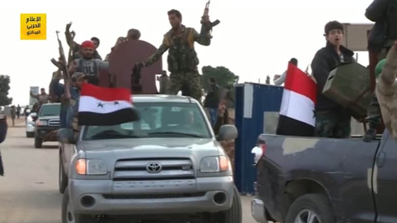 شاهد.. قوات موالية للنظام السوري قرب عفرين