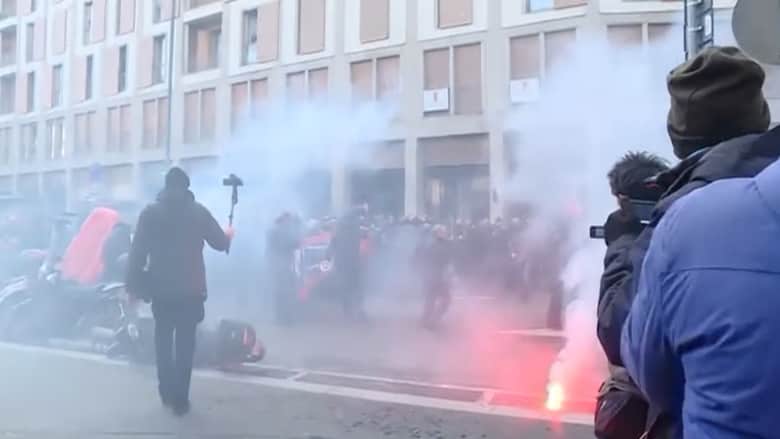 احتجاجات لليمين المتطرف في ميلان وأخرى معارضة في روما