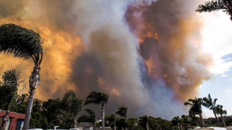 عشرات المنازل دمرت بحرائق غابات في أستراليا
