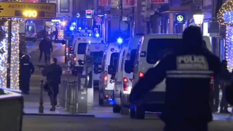 استنفار رجال الشرطة الفرنسية في شوارع ستراسبورغ