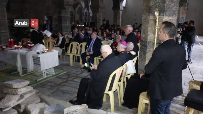 إقامة أول قداس في أقدم كنائس الموصل المدمرة بعد هزيمة داعش