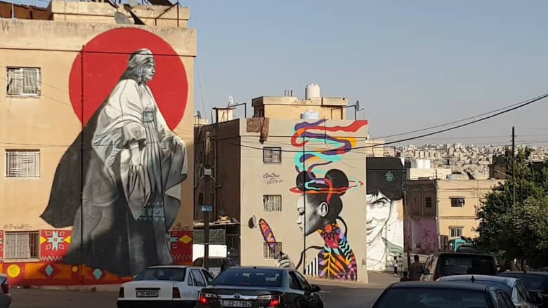 فنانون ينقلون فن الغرافيتي إلى أحياء وحارات عمّان القديمة
