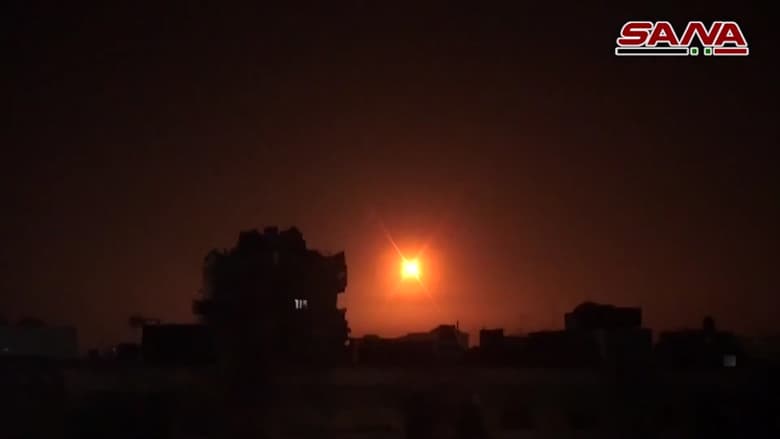 سانا تنشر فيديو "اعتراض" صواريخ إسرائيلية قرب دمشق