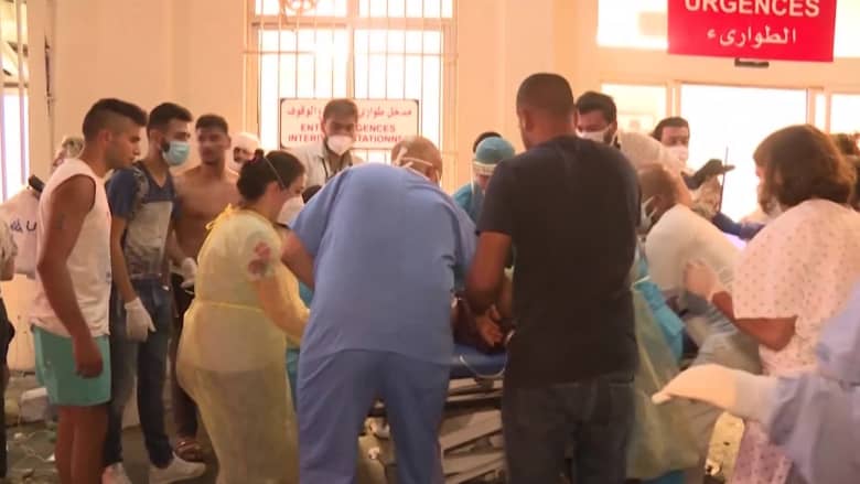 لبنان.. كاميرا من داخل أحد مستشفيات بيروت توثق لحظات الكارثة