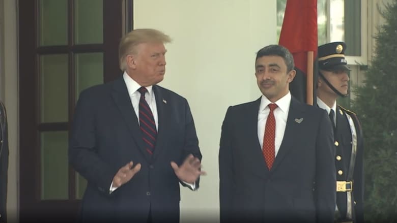 شاهد.. ترامب يستقبل وزيري خارجية البحرين والإمارات في البيت الأبيض