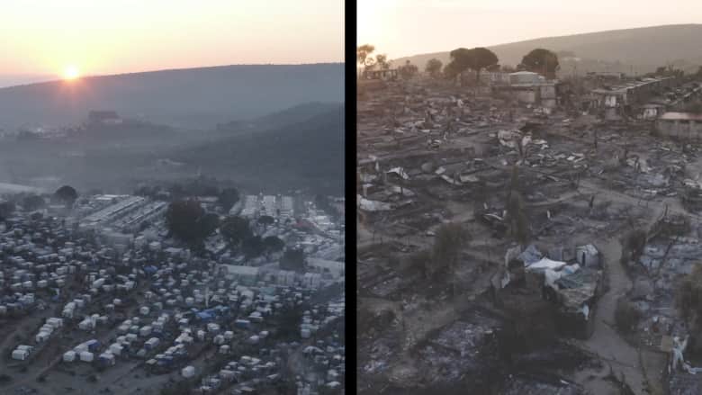 لينا هيدي لـCNN: مخيم موريا للاجئين حفرة جحيم احترقت على الأرض