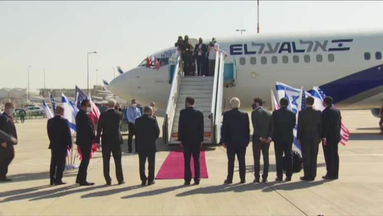 أول رحلة تجارية.. الوفد الأمريكي-الإسرائيلي يغادر إلى البحرين