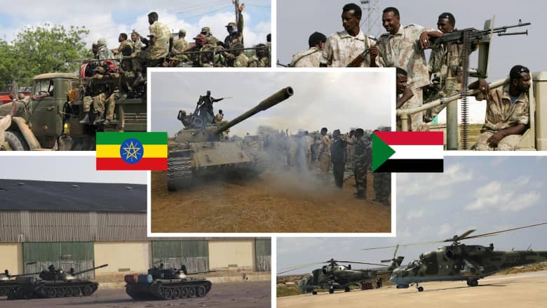 مقارنة بين الجيش السوداني ونظيره الإثيوبي وفق إحصائية 2021
