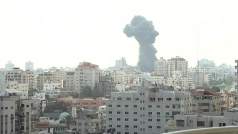 شاهد.. ضربة إسرائيلية على غزة بأول أيام العيد