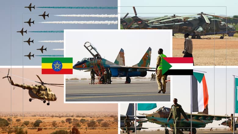 مقارنة بين سلاح الجو السوداني ونظيره الأثيوبي وفق إحصائية 2021